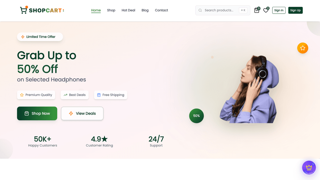 Shopcart Ecommerce Application
